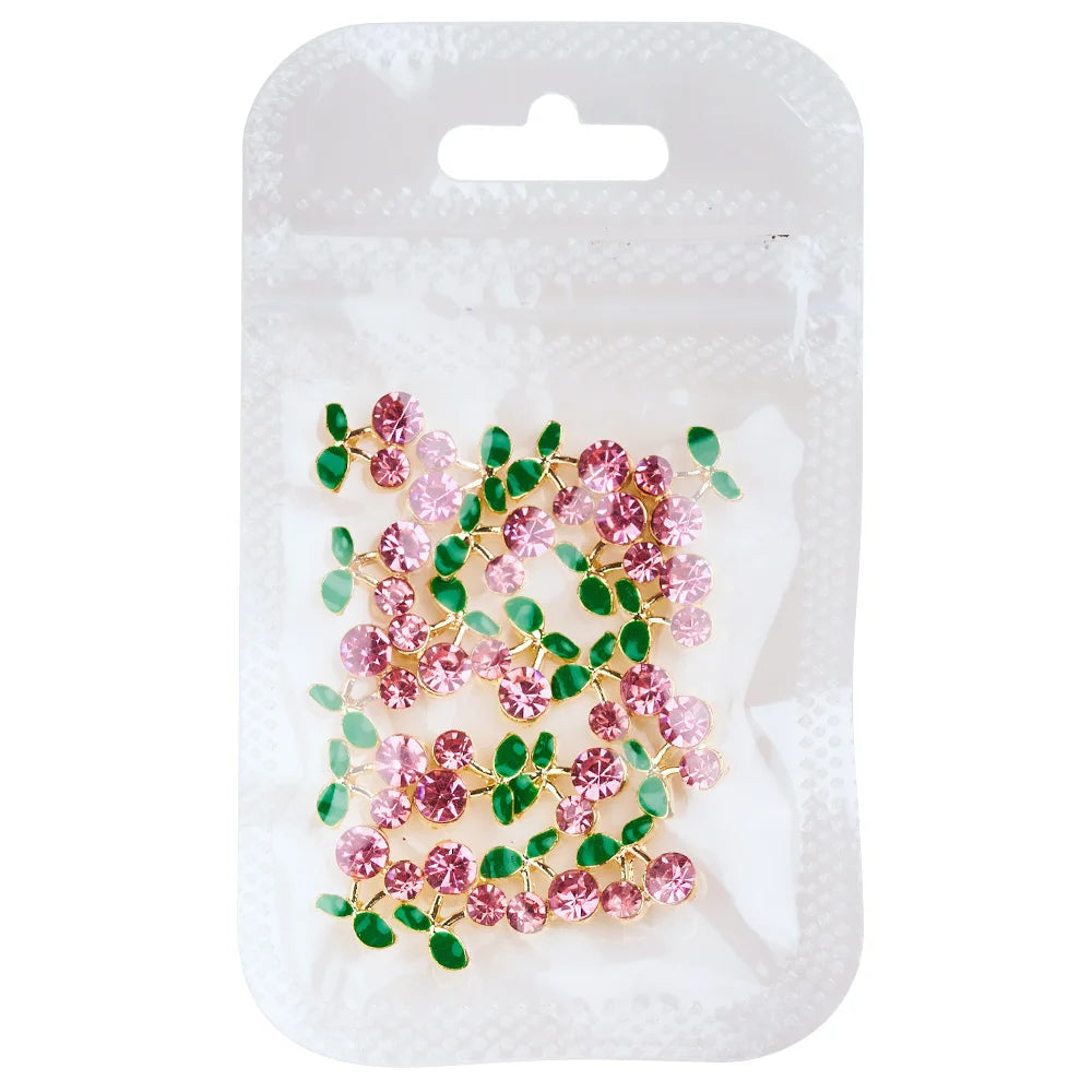 Nail Charms Red & Pink Cherry