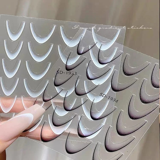French Gradient Line Nail