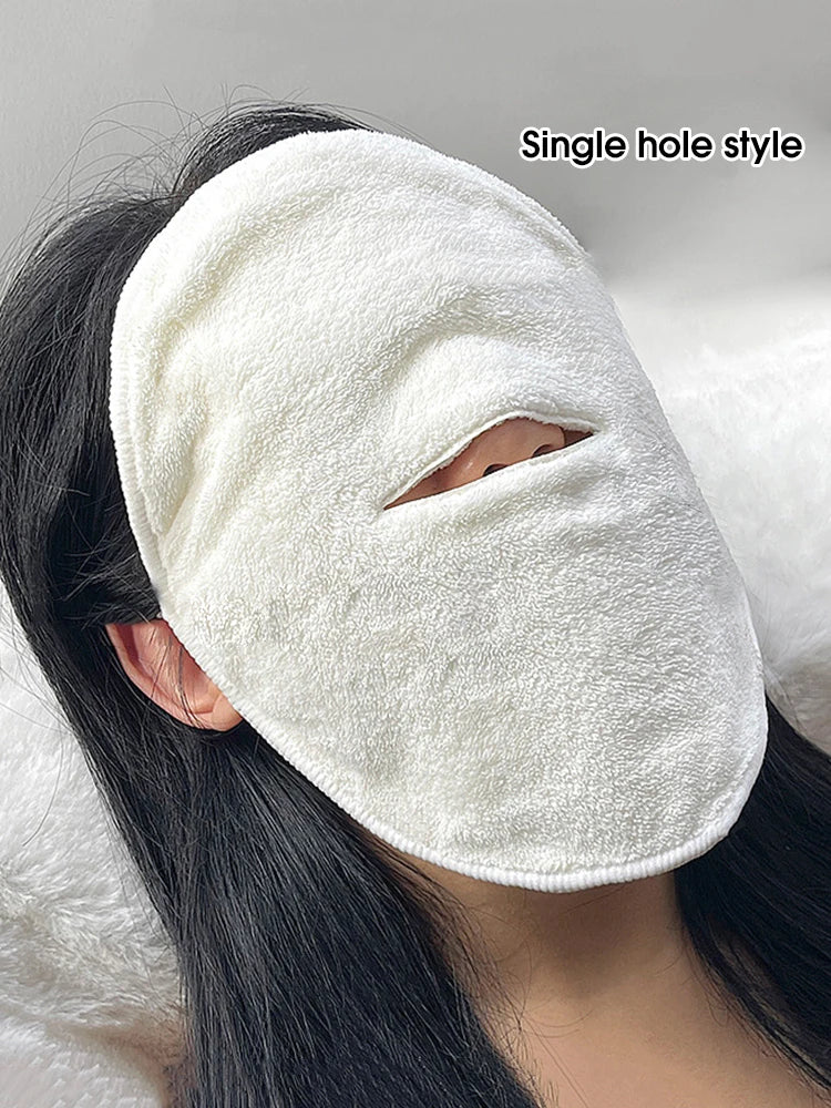 Hot compress towel hanging ear soft skin