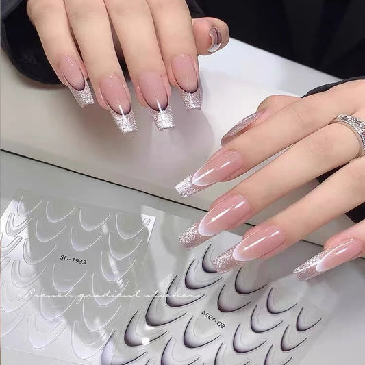 French Gradient Line Nail